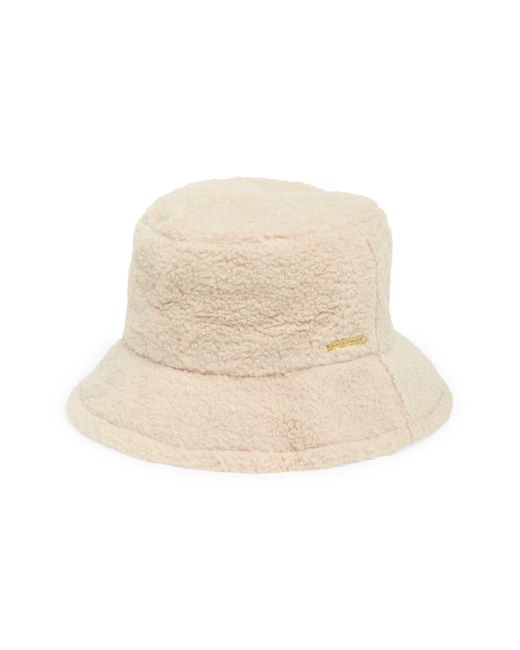 Vince Camuto Natural Faux Shearling Bucket Hat