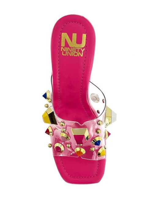 Ninety Union Pink Palm Beach Wedge Sandal