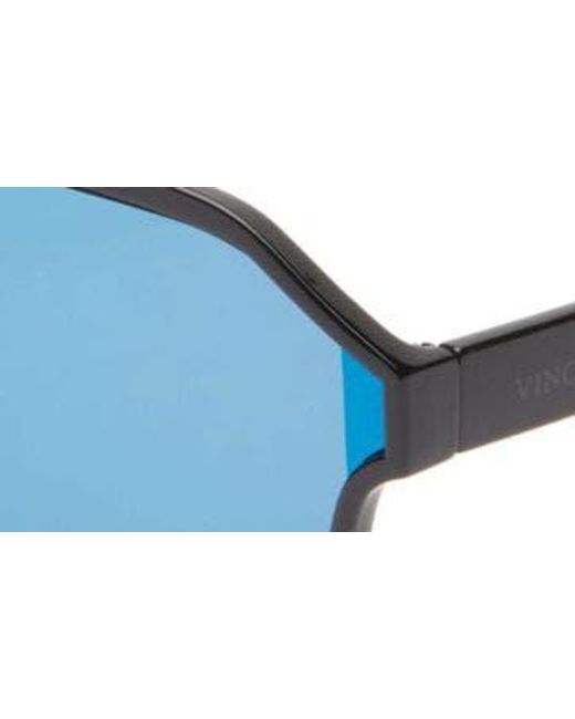 Vince Camuto Blue 60.9mm Shield Sunglasses