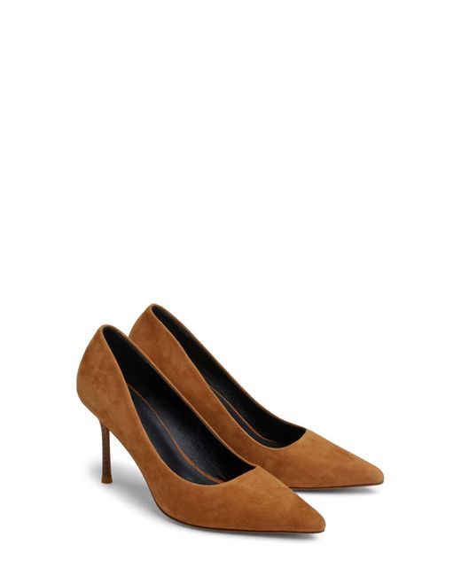 7 For All Mankind Brown Pointed Toe Pump