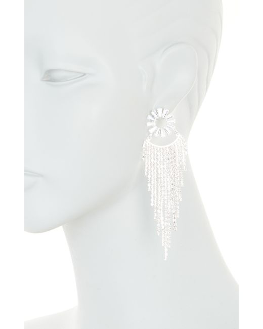 Tasha White Cubic Zirconia Chandelier Earring