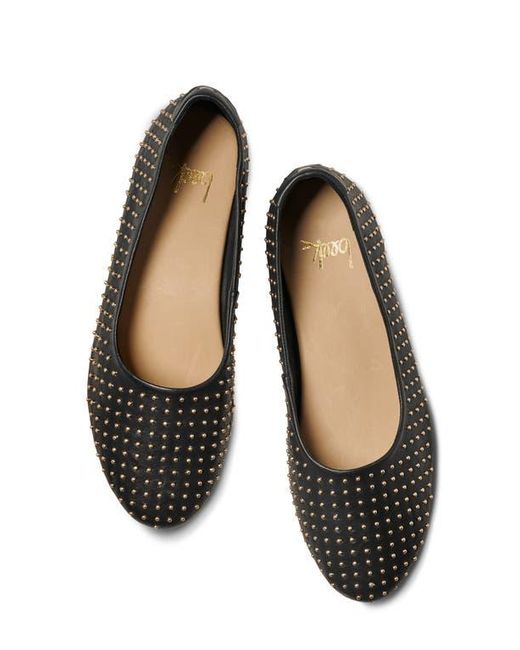 Beek Black Swiftlet Stud Ballet Flat