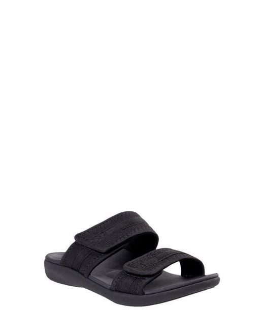 Revitalign Black Elevate Double Strap Slide Sandal