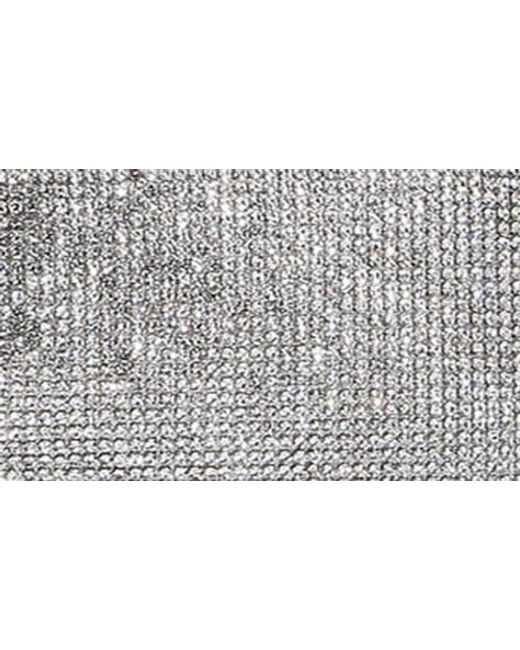 BERNESS Gray Rhinestone Bow Clutch