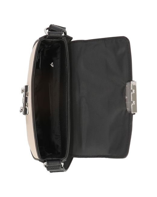 Tahari Black Roma Faux Leather Shoulder Bag
