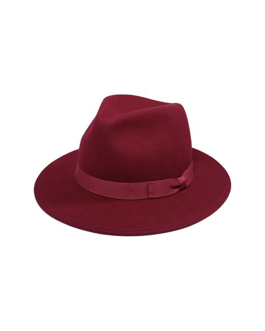 San Diego Hat Red Wool Fedora Hat