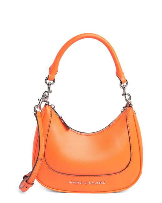 Marc Jacobs Orange Small Leather Hobo Bag