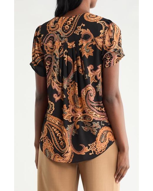 DR2 by Daniel Rainn Black Daniel Rainn Pinch Sleeve Blouse