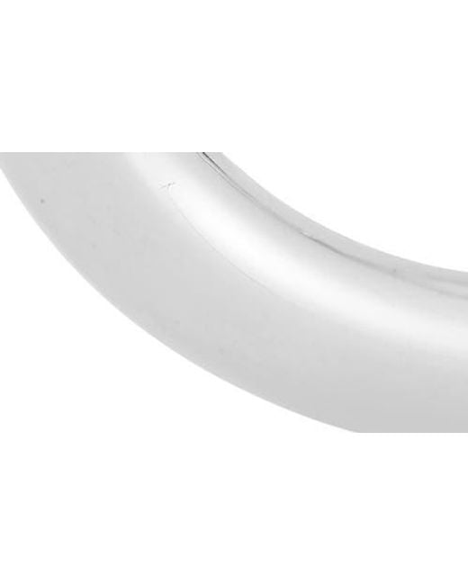 Glaze Jewelry White Large Wave Hoop Earrings