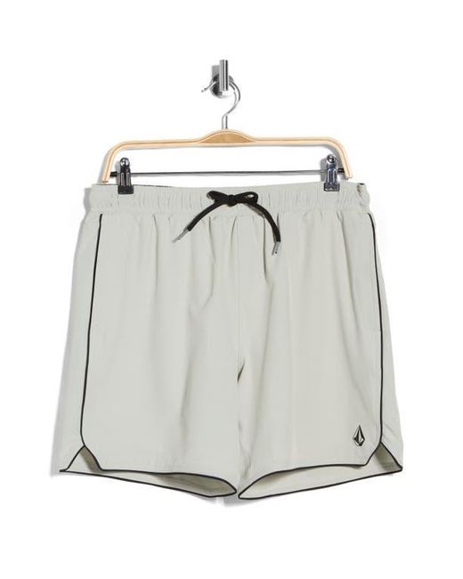 Volcom Blue Piping Swim Trunks for men