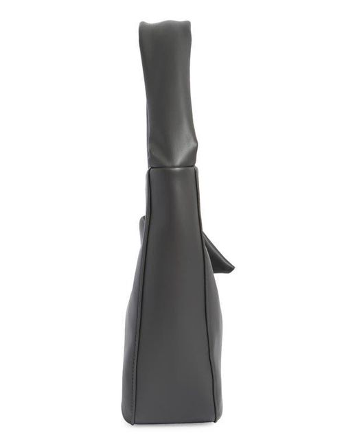 BCBGMAXAZRIA Gray Asymmetric Knot Shoulder Bag