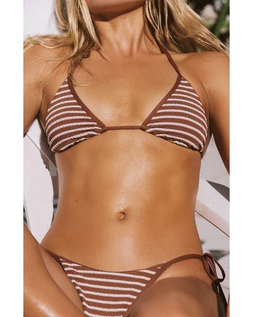 LSPACE Brown Levy Bitsy Bikini Bottoms