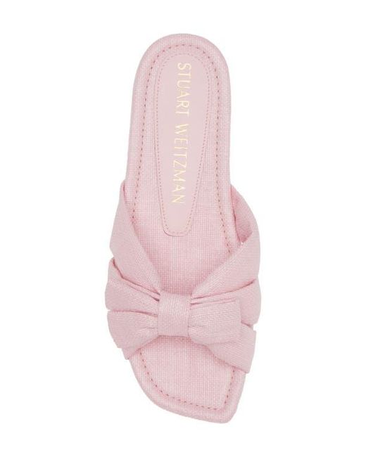 Stuart Weitzman Pink Sofia Slide Sandal