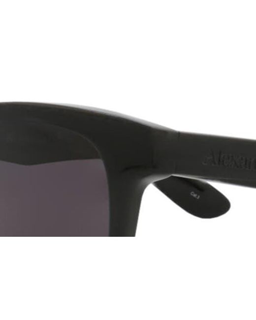 Alexander McQueen Black 52Mm Square Sunglasses for men