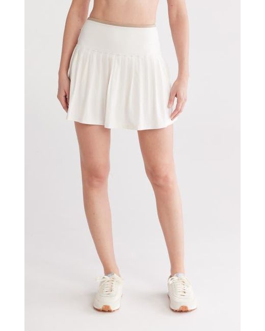 X By Gottex White Colorblock Skort