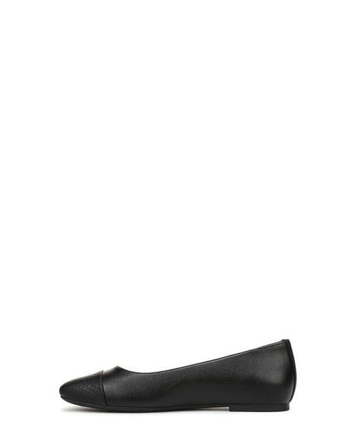 Vionic Black Hollen Cap Toe Flat