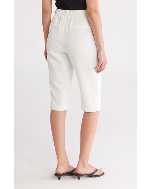Gemma  Jane White Effortless Crop Straight Leg Pants