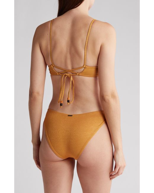 Maaji Orange Honey Gold Shine Sublimity Two-piece Swimsuit