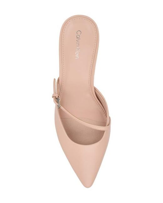 Calvin Klein Pink Jansy Pointed Toe Mule