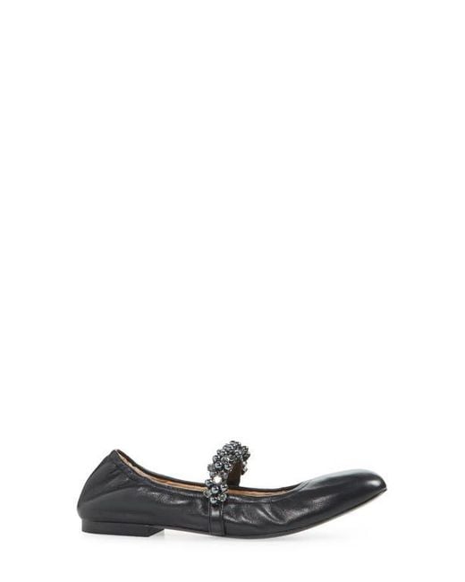 Stuart Weitzman Blue Poppy Mary Jane Ballet Flat