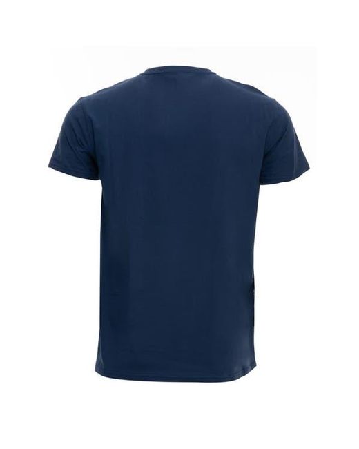 Xray Jeans Blue V-Neck Stretch Cotton T-Shirt for men