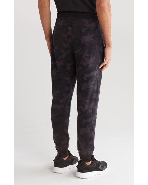 90 Degrees Black Terry Joggers for men