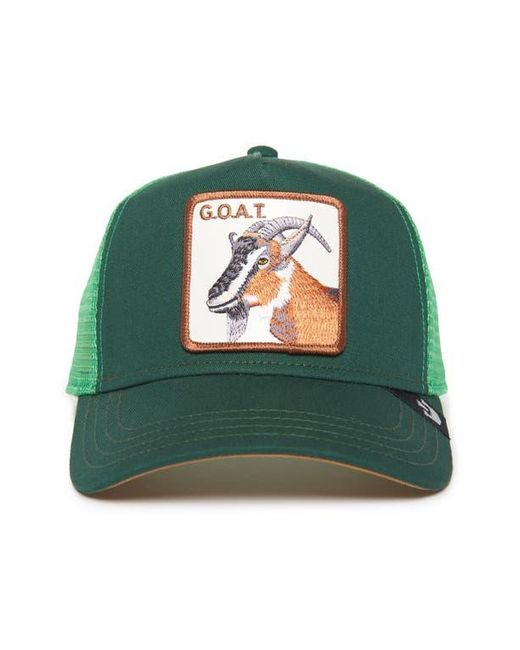 Goorin Bros Green G.O.A.T. Patch Trucker Hat for men