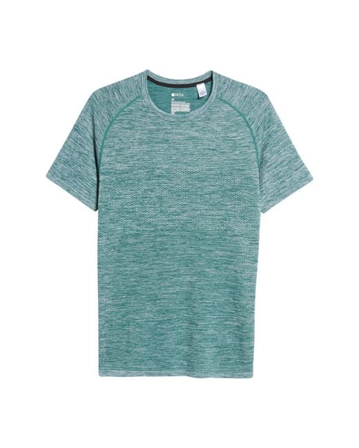Zella Seamless Performance T-shirt In Green Berry At Nordstrom Rack in Blue  for Men
