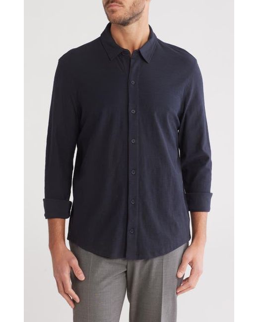 Vince Blue Heavy Slub Button-Up Shirt for men