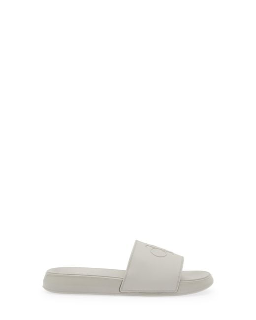 Calvin Klein Gray Wiston Slide Sandal for men