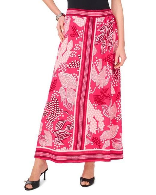 Halogen® Pink A-Line Midi Skirt