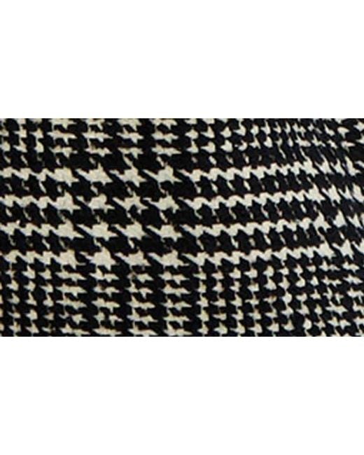 Kensie Black Plaid Trench Coat