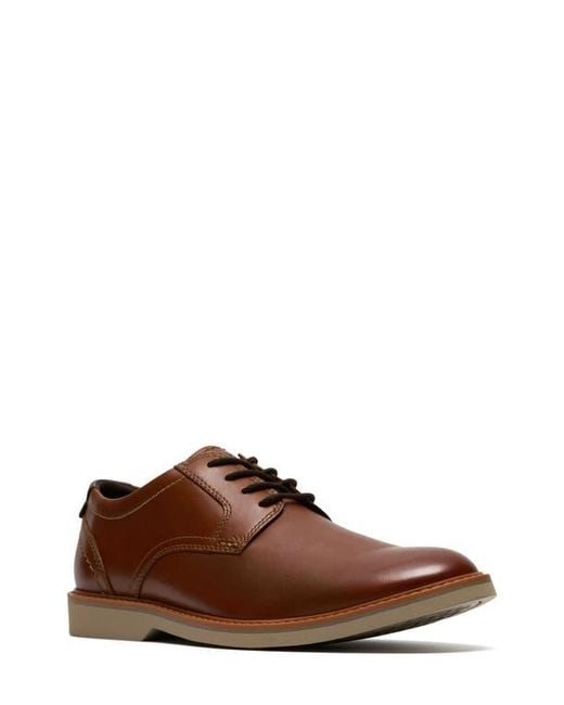 Clarks Brown Radcliff Plain Toe Derby for men