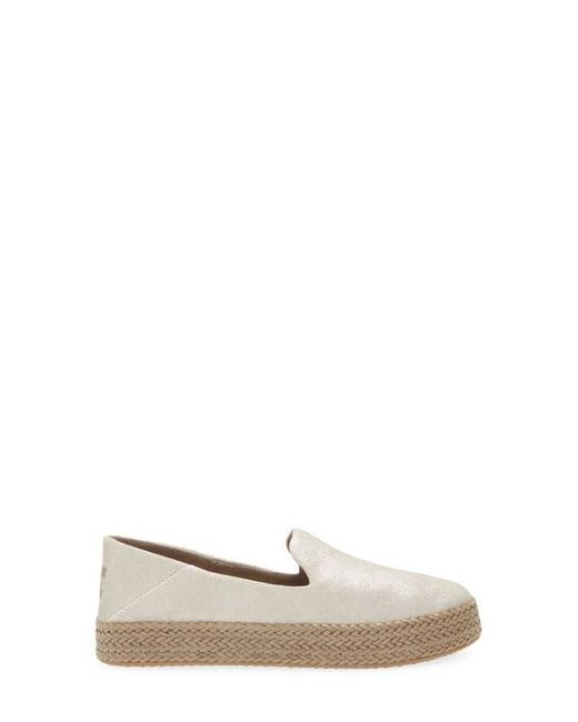 TOMS White Carolina Platform Espadrille Sneaker