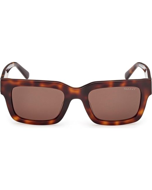 Gant Brown Rectangular Sunglasses for men