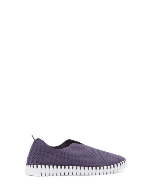 Ilse Jacobsen Purple Tulip Perforated Sneaker