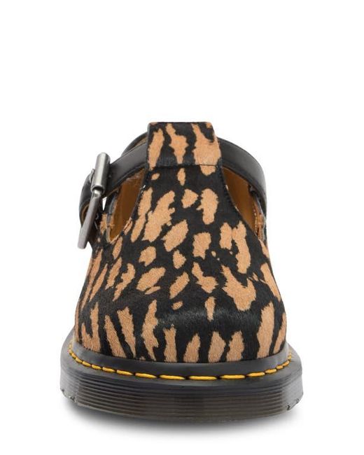 Dr. Martens Black Genuine Calf Hair T-Bar Shoe for men