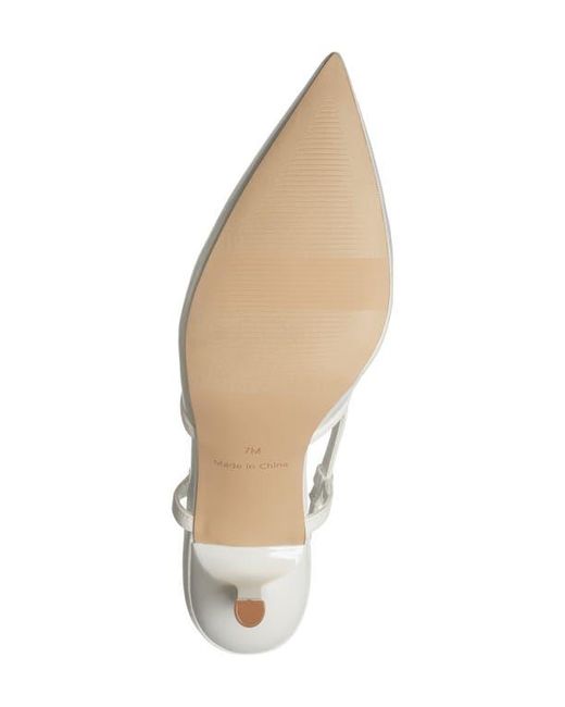 Abound White Kippa Pointed Toe Slingback Pump