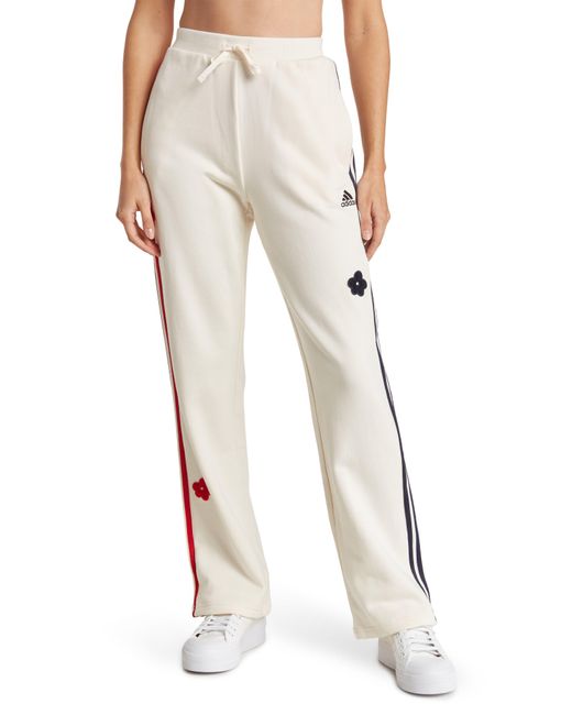 Adidas Natural Flower Pants In Chalk White At Nordstrom Rack