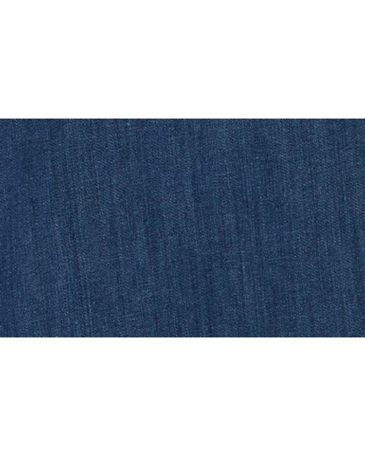 FRAME Blue Palazzo Crop Cutoff Jeans