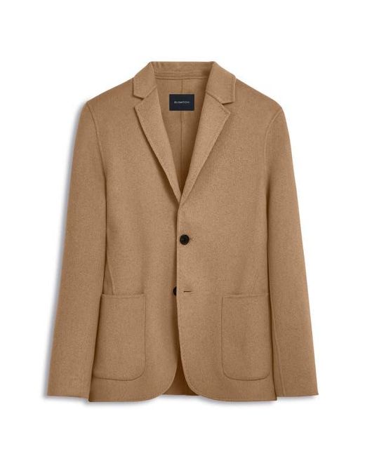 Bugatchi Brown Wool Blend Double Button Blazer for men