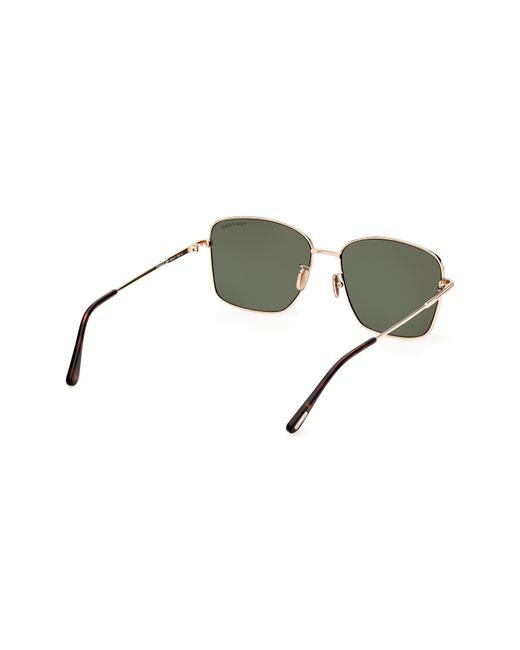 Tom Ford Green 60mm Square Sunglasses for men