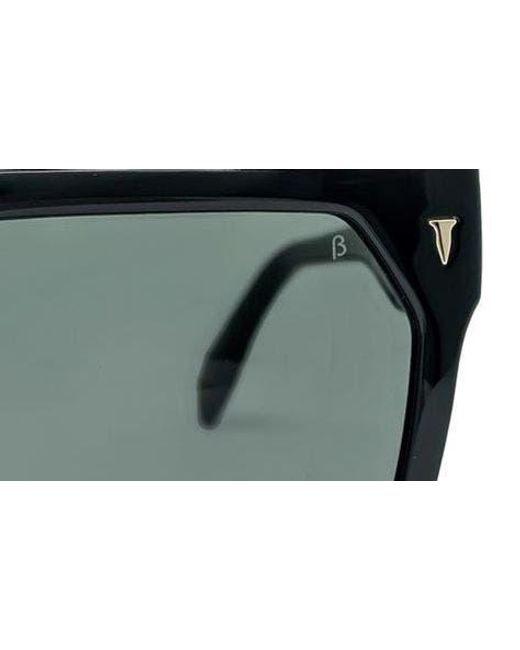 MITA SUSTAINABLE EYEWEAR Black 59mm Square Sunglasses