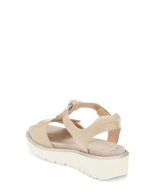 Ara Natural Belize Platform Sandal