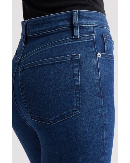 FRAME Blue The Reboot High Waist Crop Flare Jeans