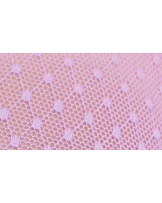 Free People Purple Mid Week Dotted Mesh Underwire Bra