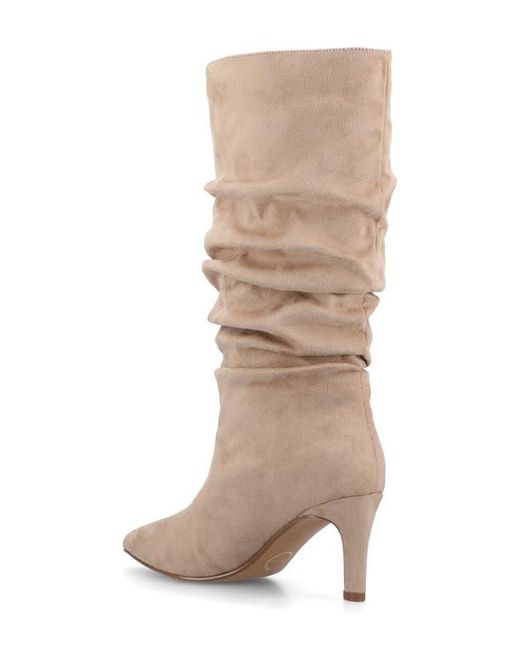 Journee Collection Natural Sonnet Knee High Boot