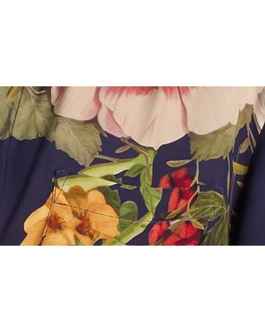 Alice + Olivia Blue Finely Oversized Button Down
