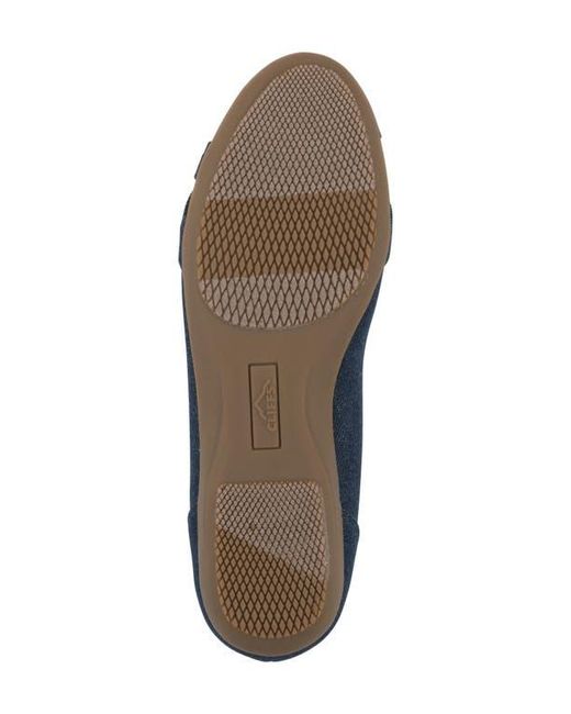 White Mountain Blue Calming Buckle Strap Flat