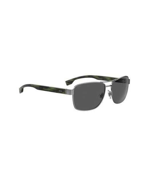 Boss Gray 1240/S 60Mm Rectangular Sunglasses for men